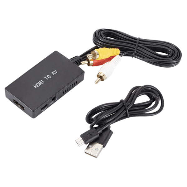 HDMI til AV RCA video konverter adapter PAL/NTSC