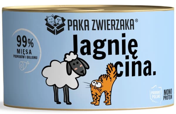 Kæledyrsboks | Vådfoder til katte | 200g dåse - Lam 200g