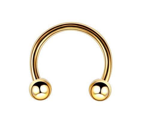 Hästsko - klassisk guld - P-001 0.8/8/2