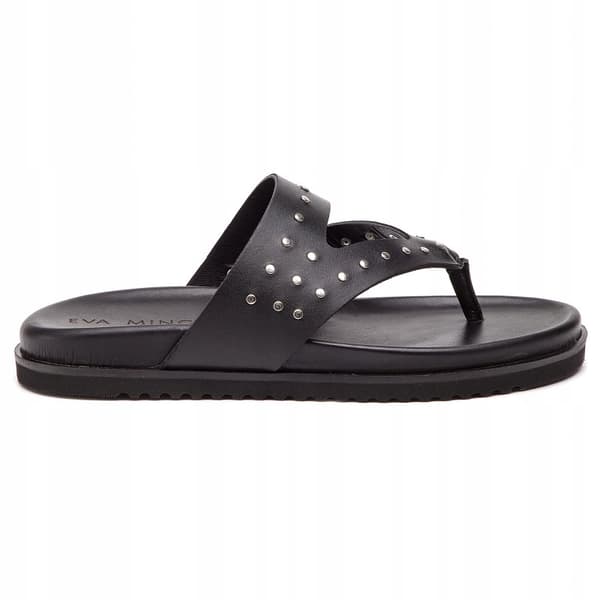 EVA MINGE DAMFLIP-FLOPS SVART LÄDER 36 3U2G5*