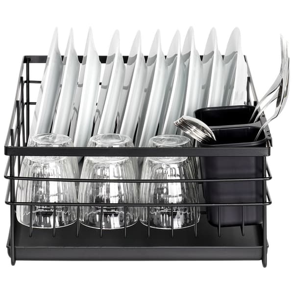 Tørrestativ til opvask sort 41,5x28,5x13,5 cm