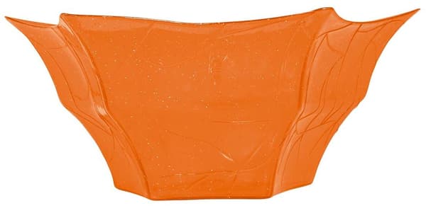 Orange edderkoppespindsskål 30x14cm