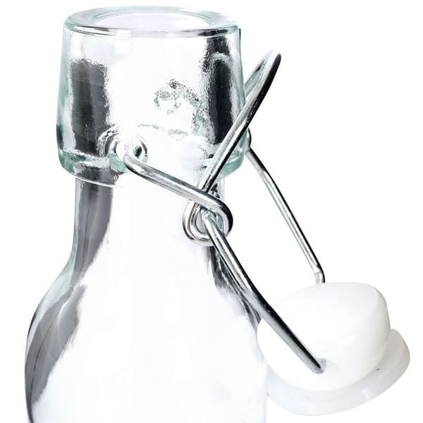 Lasinen pullo klipsillä 75 ml