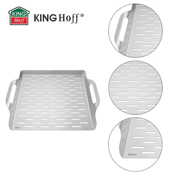 STÅLBRÄCK 37x31cm FÖR KINGHOFF KH-1917 GRILL