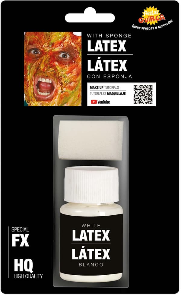 Flydende latex Halloween makeup HVID