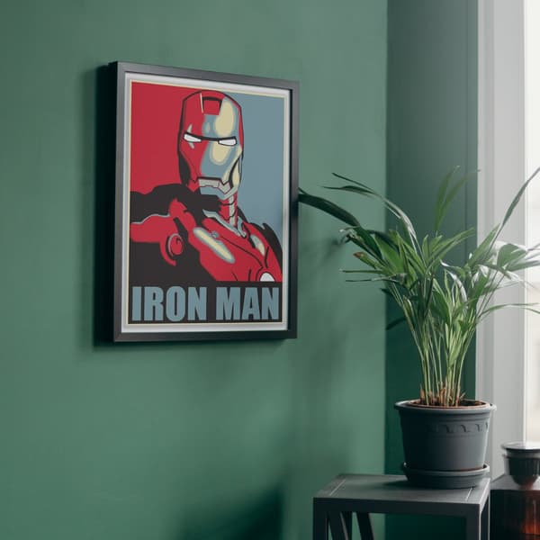 Maleri efter tal med ramme Billeder til maleri - Iron Man 40 x 50 cm