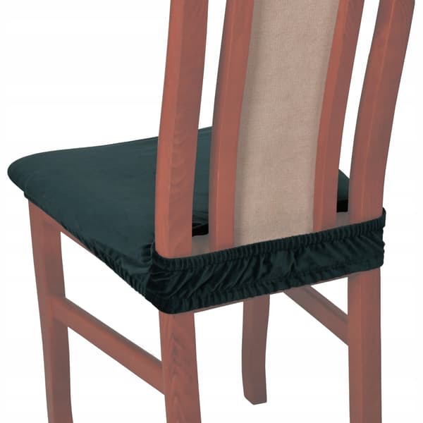 stolskydd stolsäte kort velour TESS grön