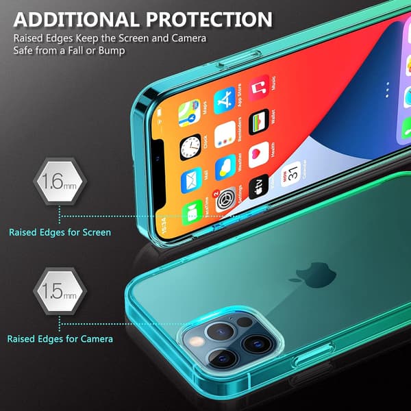 LASIKUORI IPHONE 13/14 6.1' VIHREÄ LÄPINÄKYVÄ