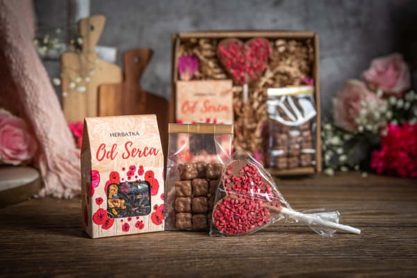 Gaveæske til Kvindernes Dag Valentinsdag te chokolade slik boks