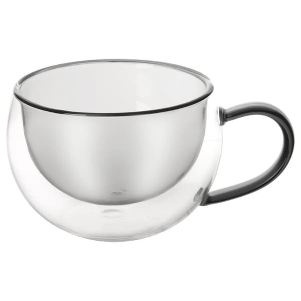 Termoglas med dubbel vägg för kaffe och te DOUBLE 300 ml 2 st