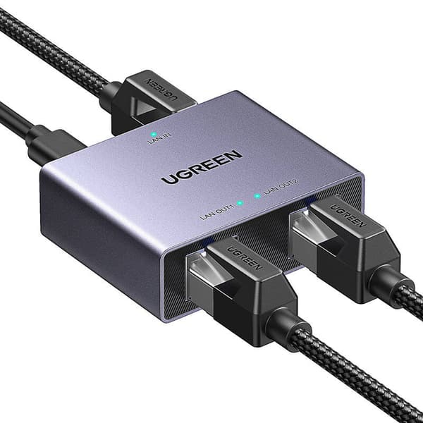 Ugreen NW301 Ethernet-splitteradapter (1x2)