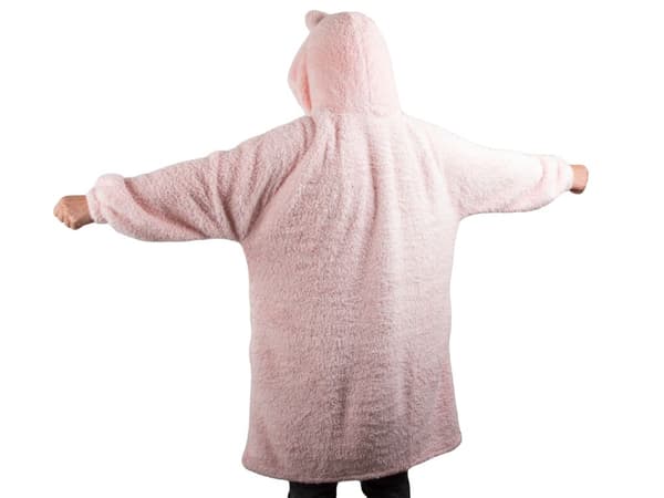 Pink monster tæppe med hætte (30)