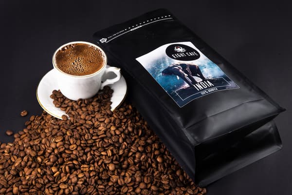 Friskristede Arabica kaffebønner Indien 50g