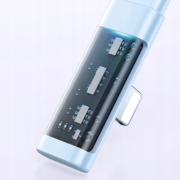 MCDODO Vinklet USB-C Lightning fladkabel 36W til iPhone 13/14 blå 2M
