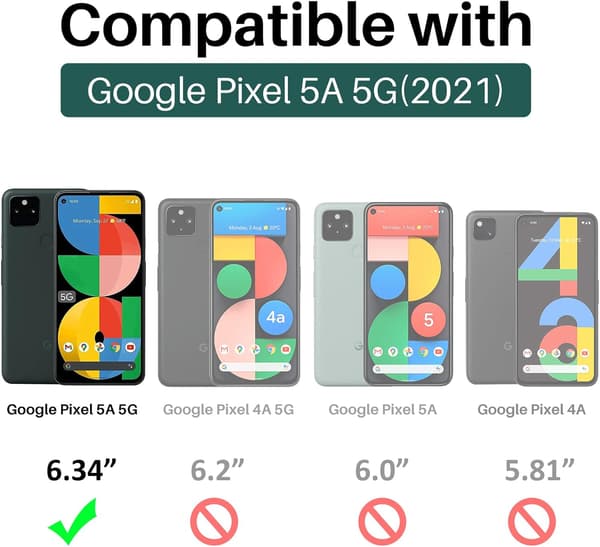 ETUI TIL GOOGLE PIXEL 5A 6,34" SILIKONE TRANSPARENT FORSTÆRKEDE HJØRNER
