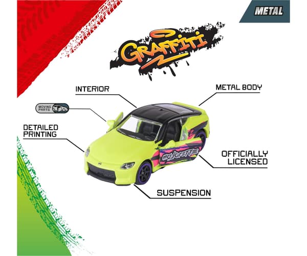 MAJORETTE GRAFFITI 5-PACK 1:64 8504105001