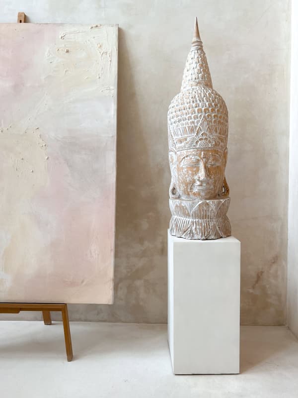 Träbuddha dekoration 110cm