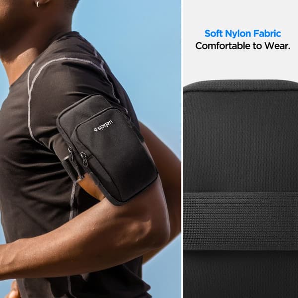 SPIGEN A702 DYNAMIC SHIELD ARMBÅND SORT