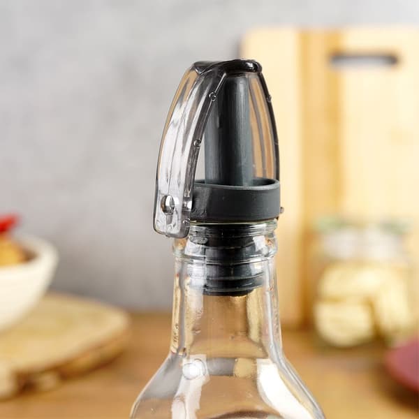 Lasinen pullo öljyä ja etikkaa varten pumppu 250 ml