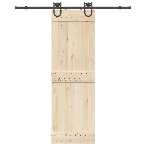 vidaXL Skjutdörrsinstallationssystem 183 cm stål svart