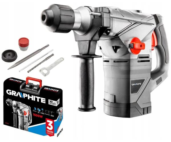 SDS+ ROTERENDE HAMMER 1500W SLAG 4,5 J - T 58G862
