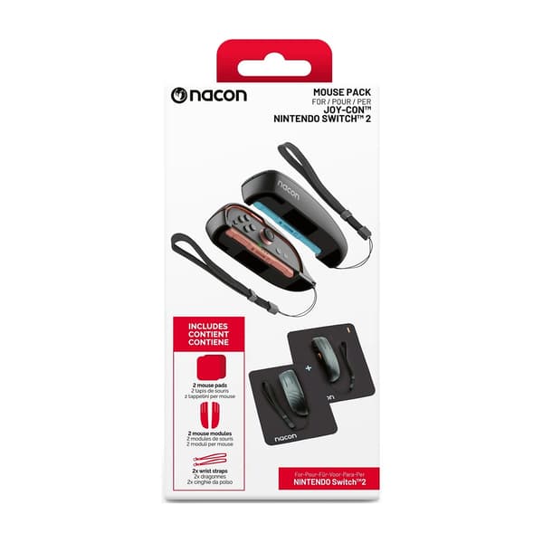 NACON Set Musmatta + Joy-Con Kontrollmattor Svart