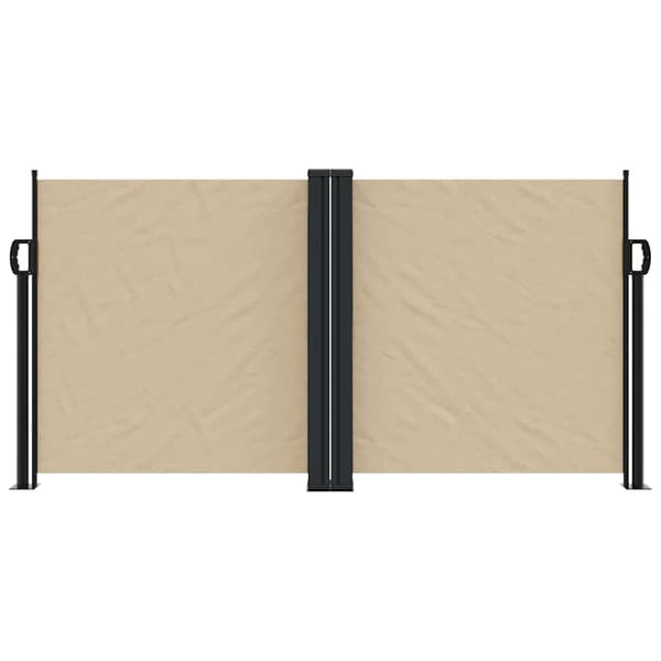 vidaXL Utdragbar sidomarkis beige 120x1000 cm