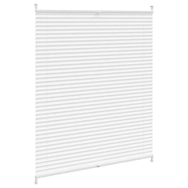 Plisserad gardin 110x100 cm vit