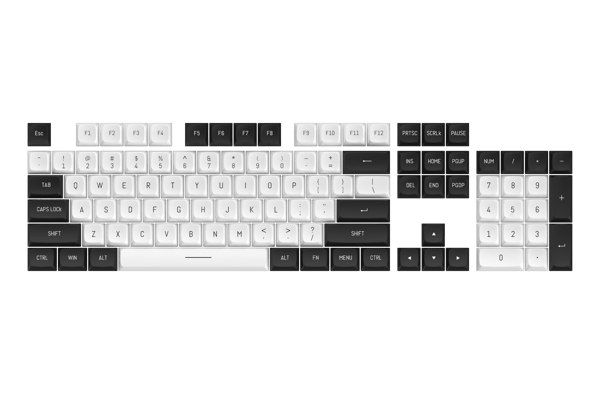 Tangentkappor Redragon A132 PBT Doubleshot