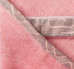 Badöverdrag för baby 100x100 BAMBU rosa