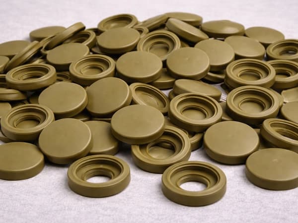 Skruedæksler 100 stk guld (400)