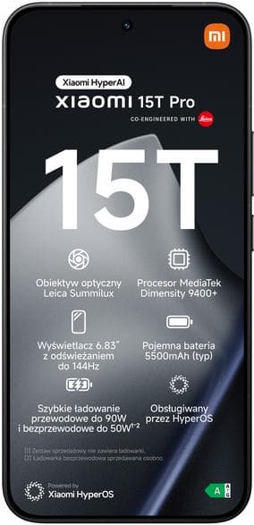 XIAOMI 15T Pro 5G Smartphone 12GB/1TB Sort