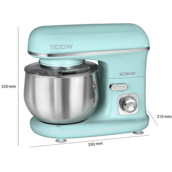 Bomann KM 6030 matberedare, 1100 W, 5 l, hastighetskontroll