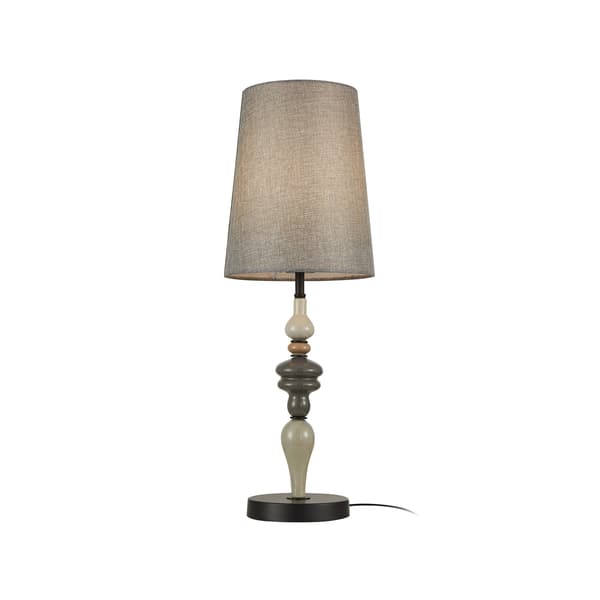 NEROM BORDLAMPE 1 E27 MATSORT ITALUX TB-22374A-BK