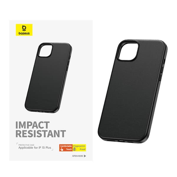 Baseus Fauxther Series iPhone 15 Plus cover (sort)