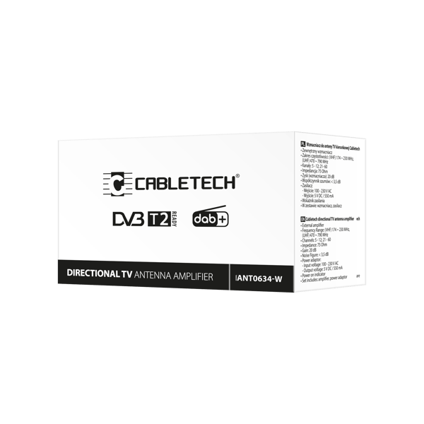 Antenneforstærker strømforsyning DVB-T2 TV Cabletech