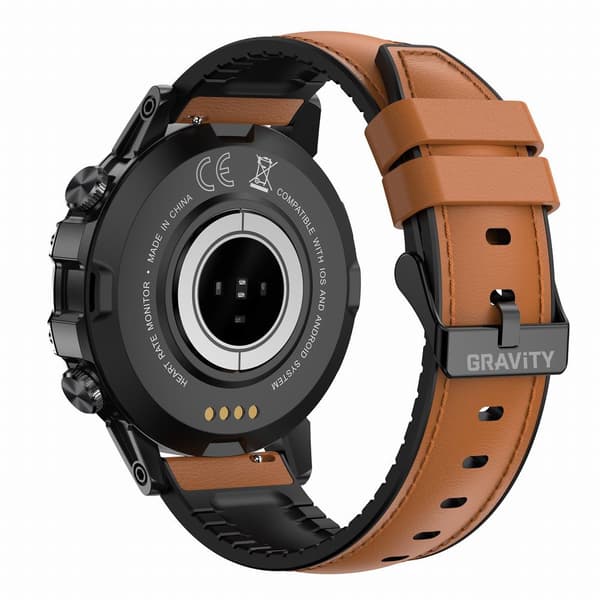 GRAVITY GT9-7 SMARTKLOCKA FÖR HERR - SAMTAL, BLODTRYCKSMÄTARE (sg021g)