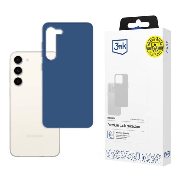 Samsung Galaxy S23+ - 3mk Matt Cover blå