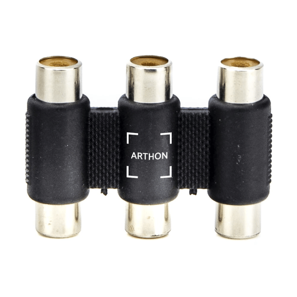 Adapter 3x RCA hunstik til 3x RCA hunstik