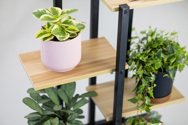 Oasis metal blomsterstativ - sort stativ til blomster og planter
