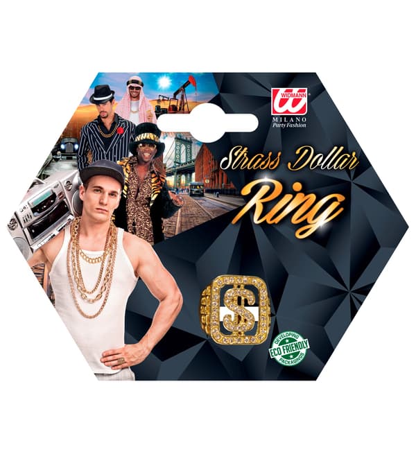 Guld signetring gangster rapper sheikh dollar
