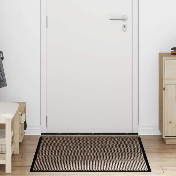 vidaXL dørmåtte brun 90x150 cm