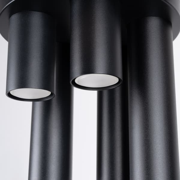 LOFTSLAMPE LAGOS 5 GU10 SORT SOLLUX SL.1467