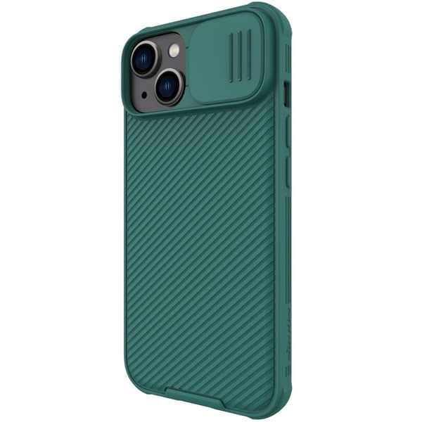 Nillkin CamShield Pro Case iPhone 14 Plus armerat skal kameraskydd grönt