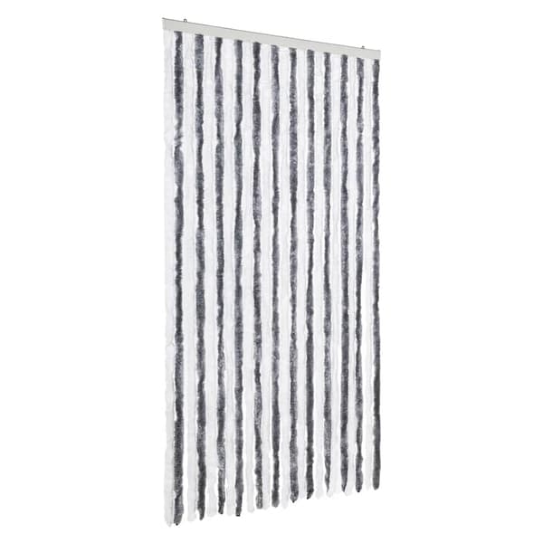 vidaXL Flugnät grått och vitt 100x230 cm chenille
