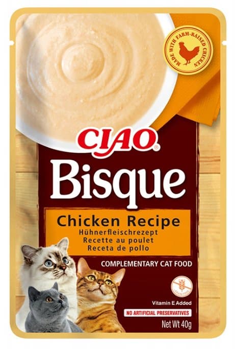 Inaba Cat | Ciao Bisque | 40g - Kylling 40g
