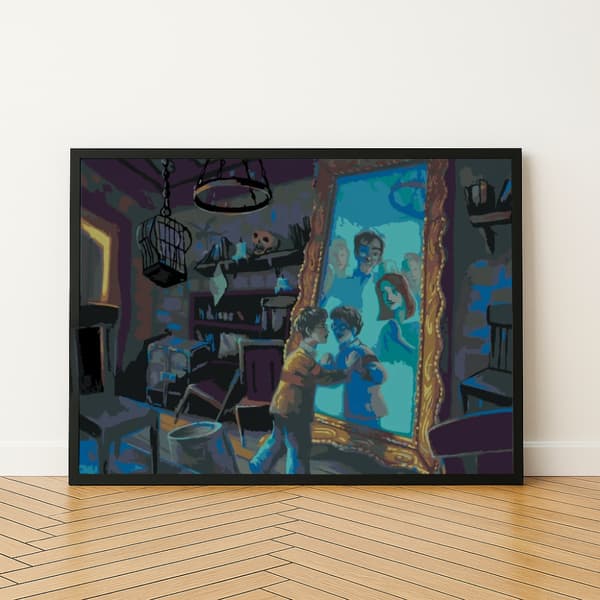 MALING EFTER TAL Billeder til maling - Harry Potter Spejl 50x40 cm