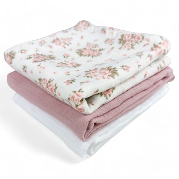 Plumeri Muslin Bleer Sæt med 3 Farver 70x70 cm
