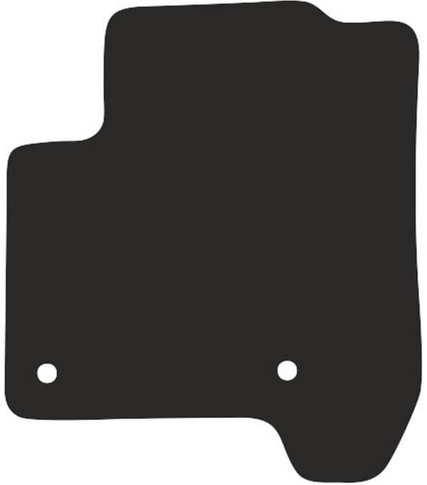 gummierad polyamid förarmatta för Citroen C3 Picasso minivan 2008-2017