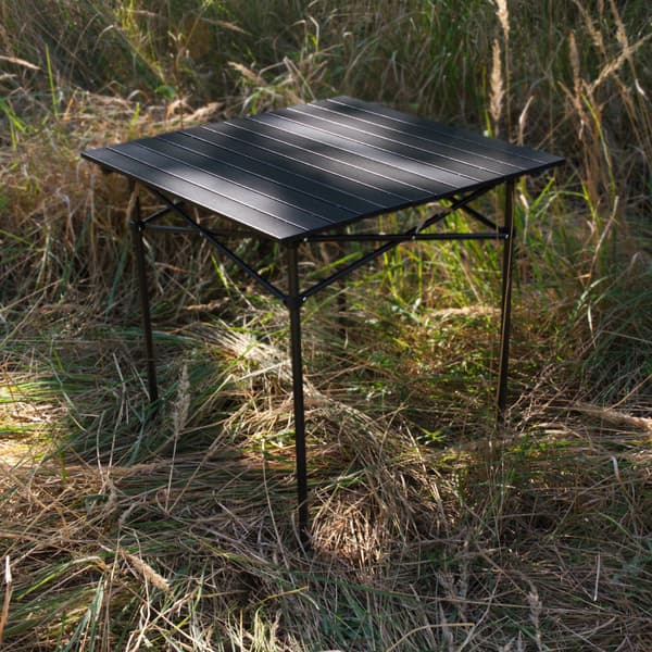 OFFLANDER foldbart aluminium campingbord 70 x 70 CM